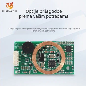RFID modul za čitanje kartica s dvostrukom frekvencijom ZY-RFM411, 125kHz+13.56MHz, sučelja RS232/TTL/USB, ISO14443A/B, domet očitavanja 2-5, model ZY-RFM411