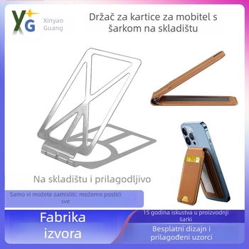 Držač magnetske kartice za mobitel s dampirajućim šarnirima i 170° rotirajućim šarnirima, nosač za Power Bank