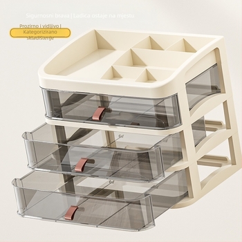 Stolni ormarić s ladicama – PP materijal, jednostavan moderni dizajn, ugradnja na stol