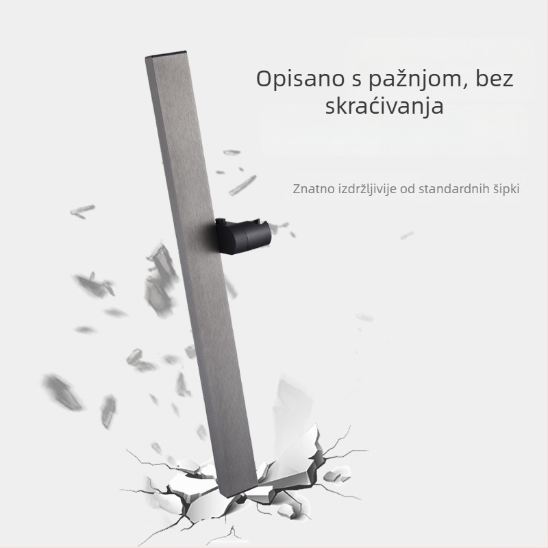 Tuš kolona, Space aluminij, model 6584512, montaža na zid, 0–90°C / 0–1,6 MPa