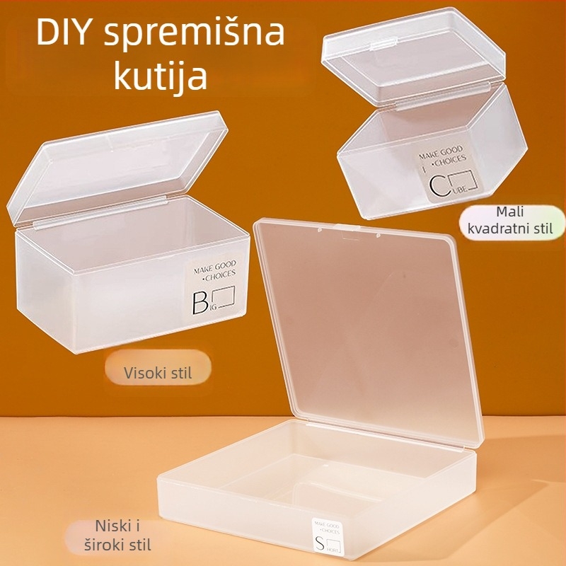 Kutija za uredske potrepštine s poklopcem - PP materijal; kapacitet: jedan odjeljak; namjena: stolno korištenje; stil: moderni minimalistički