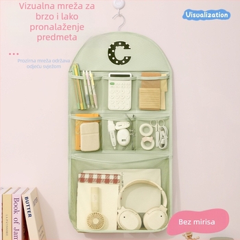 Bei Lian ABC Zidni visi organizator za pohranu — poliester, višenamjenski organizator za rublje, kozmetiku i sitnice