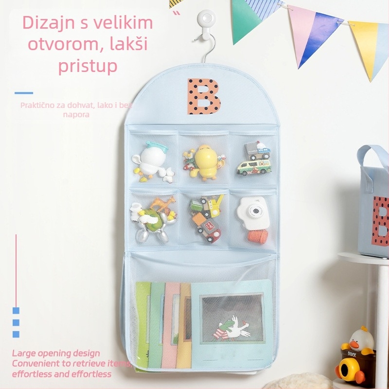 Bei Lian ABC Zidni visi organizator za pohranu — poliester, višenamjenski organizator za rublje, kozmetiku i sitnice