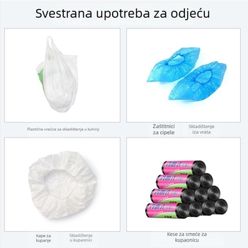 Zidni organizator vrećica za smeće od poliestera, velike kapacitete, kuhinja, višestruka uporaba