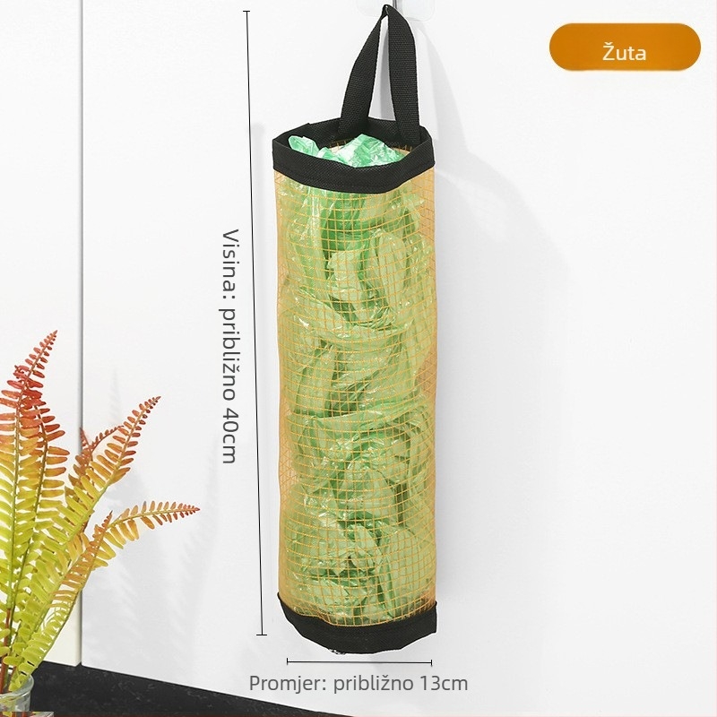 Zidni organizator vrećica za smeće od poliestera, velike kapacitete, kuhinja, višestruka uporaba