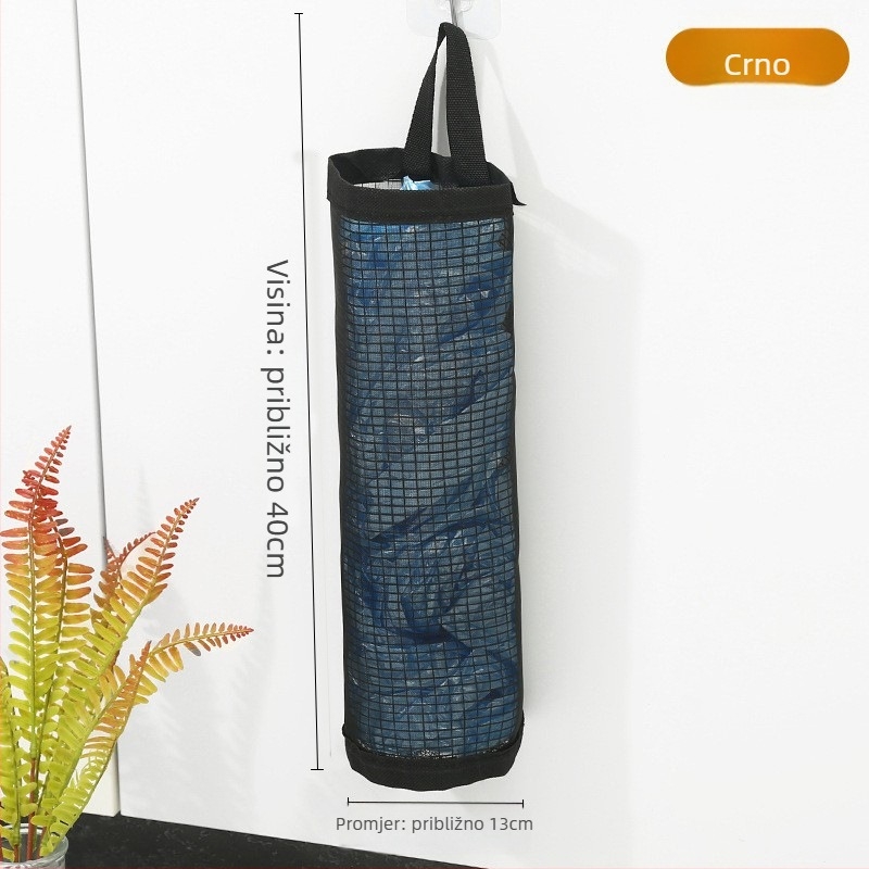 Zidni organizator vrećica za smeće od poliestera, velike kapacitete, kuhinja, višestruka uporaba