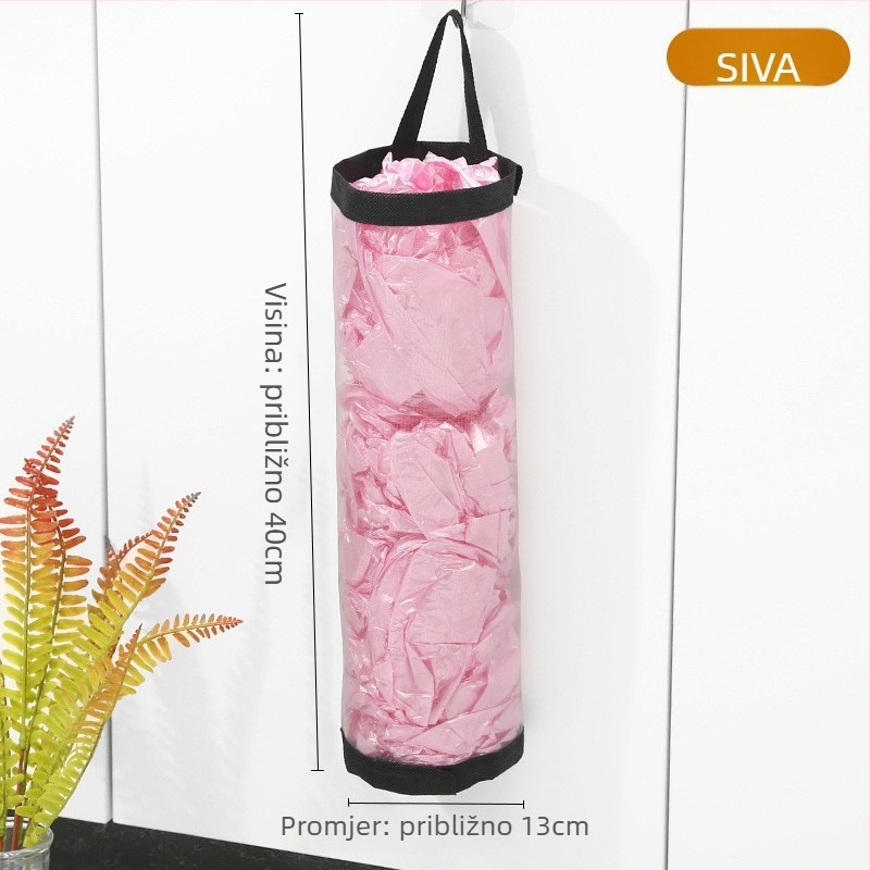 Zidni organizator vrećica za smeće od poliestera, velike kapacitete, kuhinja, višestruka uporaba