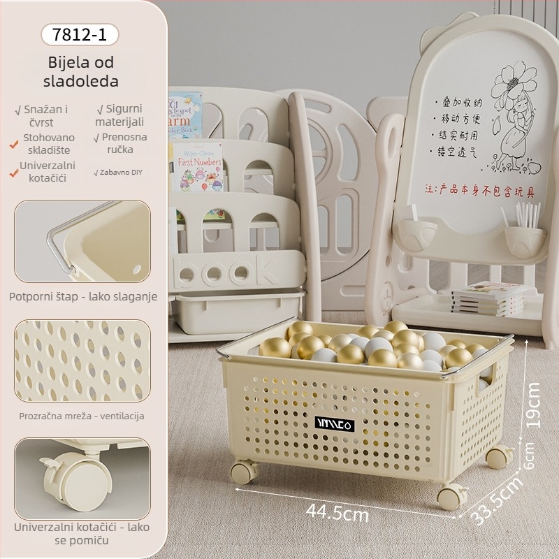 Chongfa plastična kutija za pohranu igračaka s logom, moderni minimalistički dizajn, prilagodljivo