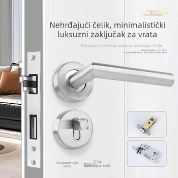 Xiong Kaijie nehrđajući čelik ručka za unutarnja vrata – brava za unutarnja vrata, moderni stil