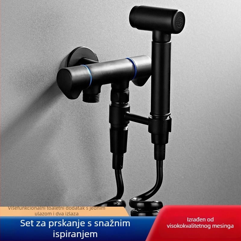 Toaletni sprej pištolj, bakreni, zidna montaža, model Toilet companion, unutarnji promjer 2, CE certifikat