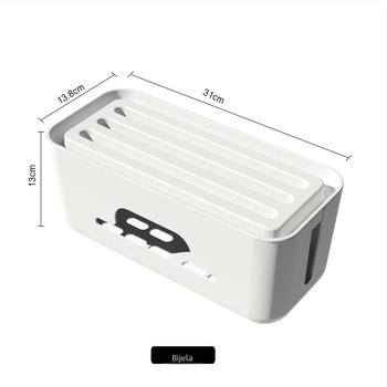 Yihao Kutija za organiziranje kablova za produžni kabel, japanski stil, PET materijal, pohrana na radnom stolu i u spavaćoj sobi
