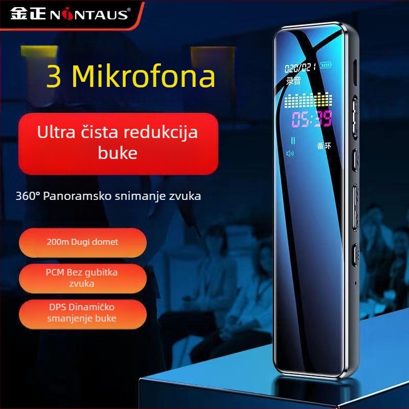Kim Jong R11 HD zapisno pero, 8GB, 12 sati snimanja, MP3/MP4 player s redukcijom šuma