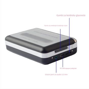 USB pretvarač kazete u MP3 – Model 218, izdanje 2010., 5V, 5W, 2.0-kanala