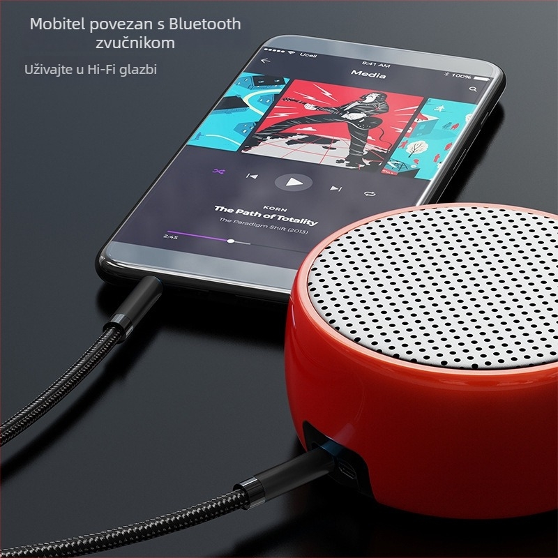 RXIX Luo 4-kanalni audio kabel 3,5 mm muško-na-muški, zlatni konektori, bakrena žica