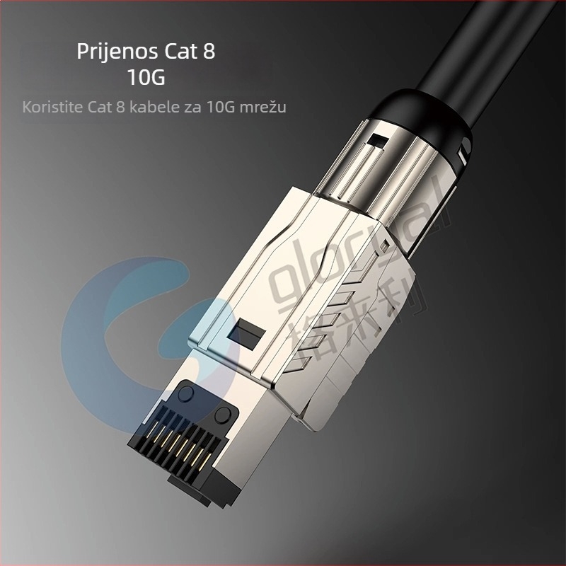 GLORYAL GL-2026cx kristalna glava od cinkovog legura za Cat8/Cat7/Cat6A, podatkovni centar