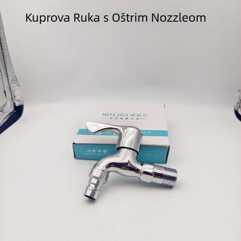 Kuhinjska slavina za hladnu vodu, jednoručna, pogodna za spajanje na perilicu i mop umivaonik, keramički kartridž, mesing tijelo, maksimalna temperatura 60°C, nazivni tlak 1,6 MPa