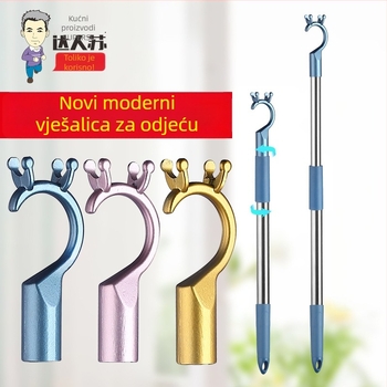 Teleskopski štap za odjeću od aluminijske legure i nehrđajućeg čelika, balkon za sušenje, moderni minimalistički dizajn