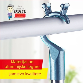 Teleskopski štap za odjeću od aluminijske legure i nehrđajućeg čelika, balkon za sušenje, moderni minimalistički dizajn