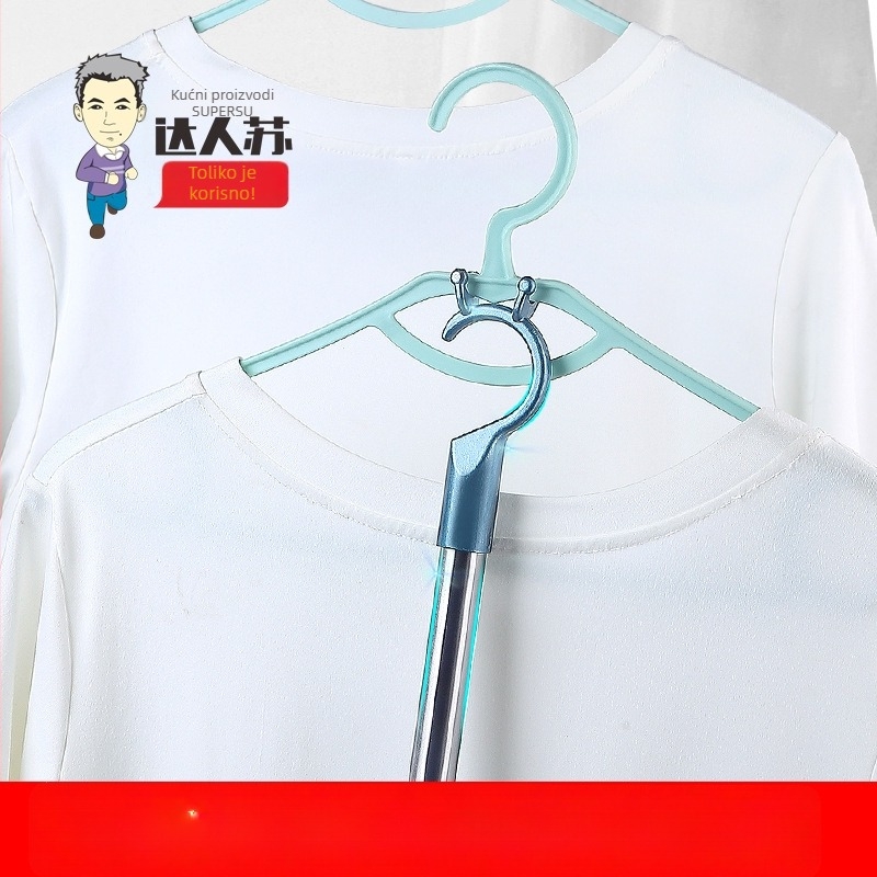 Teleskopski štap za odjeću od aluminijske legure i nehrđajućeg čelika, balkon za sušenje, moderni minimalistički dizajn