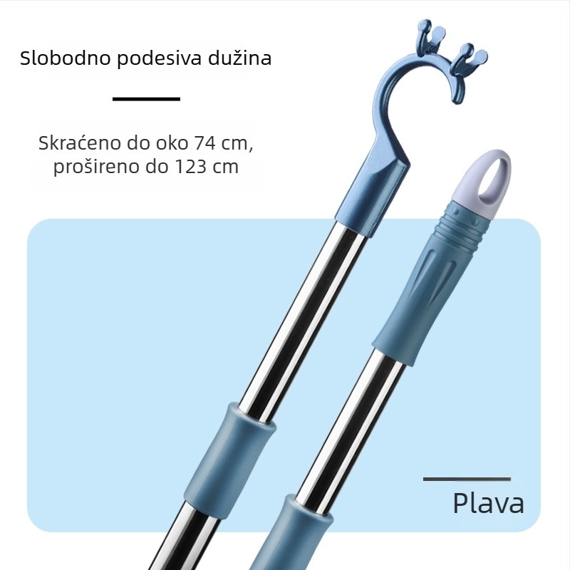 Teleskopski štap za odjeću od aluminijske legure i nehrđajućeg čelika, balkon za sušenje, moderni minimalistički dizajn