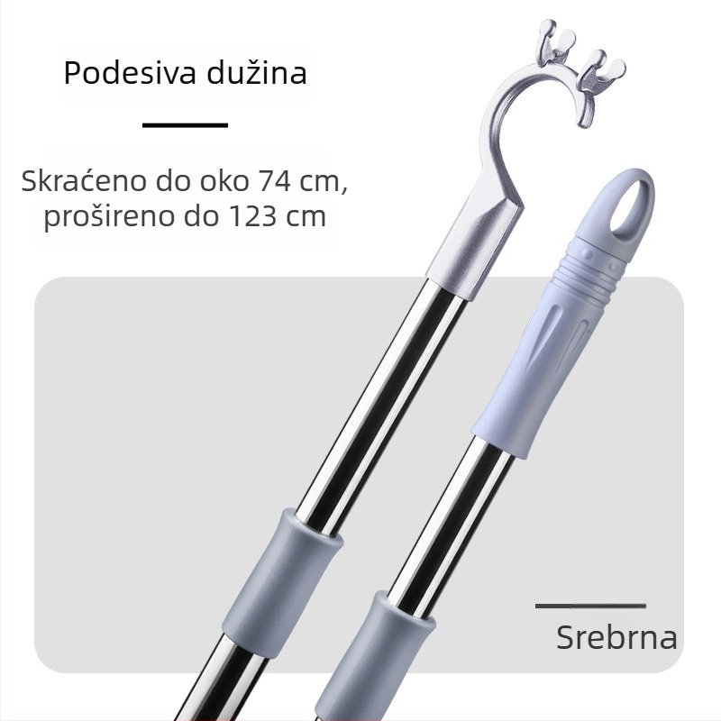 Teleskopski štap za odjeću od aluminijske legure i nehrđajućeg čelika, balkon za sušenje, moderni minimalistički dizajn