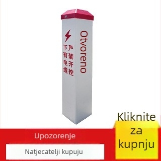 FRP stupovi za upozorenje na plinovodima i naftovodima; PVC marker stupovi za opskrbu vodom; cementni stupovi za elektro i komunikacije; reflektirajući film klase II; sitotisak; oblici kvadratni, kružni, trokutasti; prilagodljivi