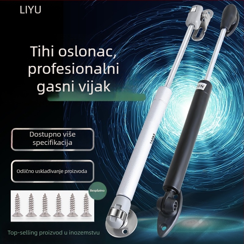 LIYU pneumatski gas strut za ormariće i tatami ploče – podrška za gornje otvaranje vrata, teleskopska šipka, model LIYU-pneumatic lever