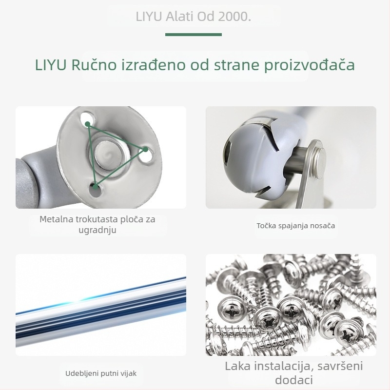 LIYU pneumatski gas strut za ormariće i tatami ploče – podrška za gornje otvaranje vrata, teleskopska šipka, model LIYU-pneumatic lever