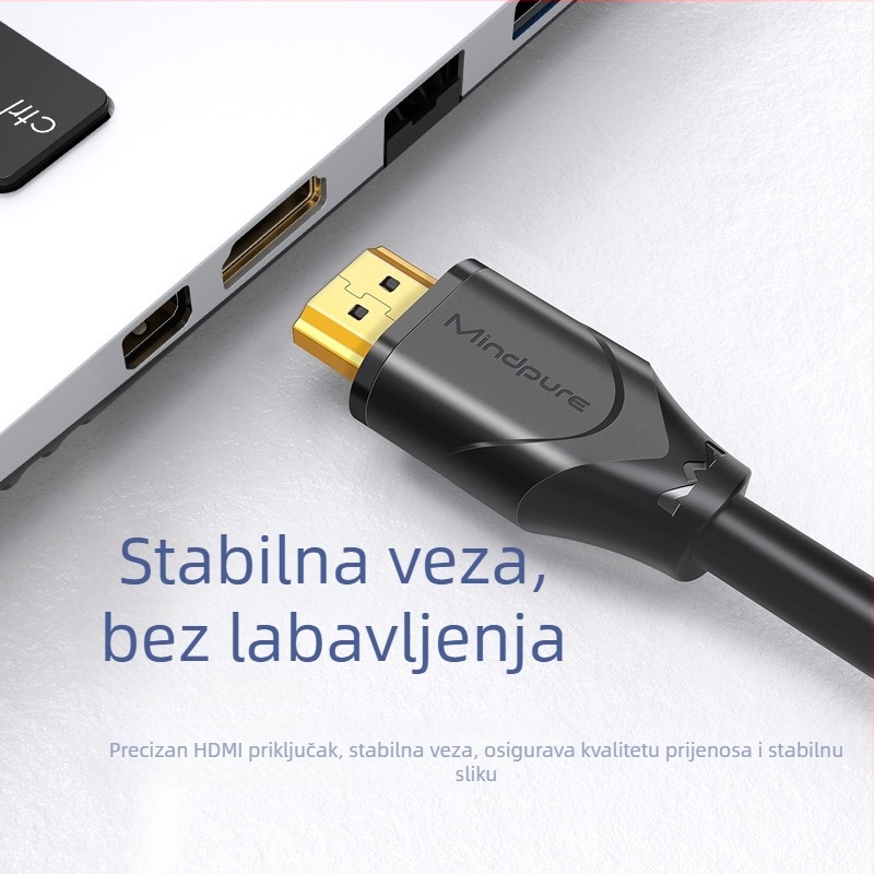 HDMI produžni kabel, muški–ženski, 4K60, zlatni priključci, duljine 0.5 m, 1 m, 1.5 m, 2 m, 3 m