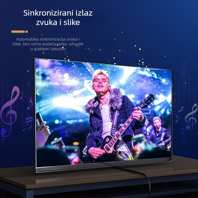 HDMI 2.0 kabel za 4K/60Hz zaslone – CCS žica, zlatni HDMI konektori, kompatibilan s računalom/TV/monitorom/projektorom