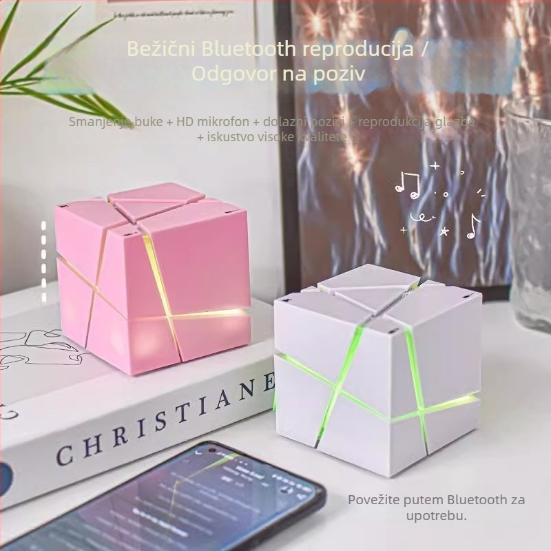 Mini Bluetooth zvučnik s reprodukcijom s kartice, 3W, Bluetooth 5.0, 100Hz-20kHz, SNR ≥70dB