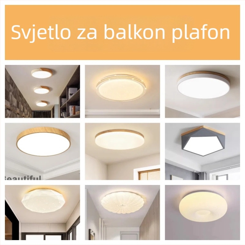 Stropna LED svjetiljka, moderni minimalistički stil, 220V, LED svjetlo, raspon pokrivenosti 5–10㎡