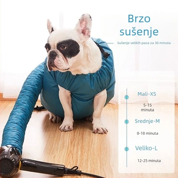 Sustav za sušenje dlake kućnih ljubimaca za mačke i pse — 2000W+, 110V, 1 motor, 1 grijani element, univerzalna primjena