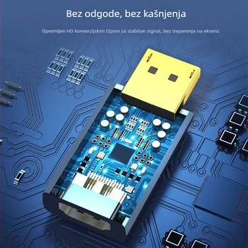 DP na HDMI adapter — 4K rezolucija, podrška svim sustavima, model ZA021
