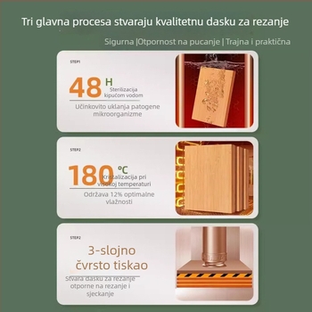 Suncha Double Gun daska za rezanje od bambusa, protuklizna, dvostrana