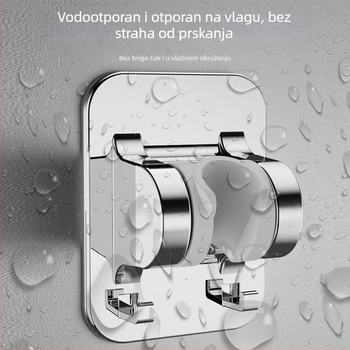 ABS držač za tuš – bez bušenja, podesiv, temperaturni raspon 0–80°C, nominalni tlak 1
