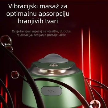 Električni aplikator za kosu s rollerom za esencijalno ulje za njegu vlasišta, model 665, težina 35–40 g, dimenzije 7.8 × 5.6 × 5.2 cm, Učinkovitost: kontrola ulja, protiv peruti, protiv svrbeža, smirivanje vlasišta
