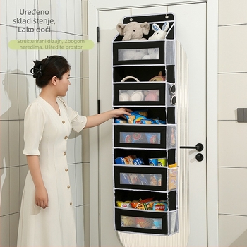 Zidna torba za skladištenje s prozorom, velika kapaciteta, višeslojni organizator (netkani materijal, sklopiva, višestruka namjena)