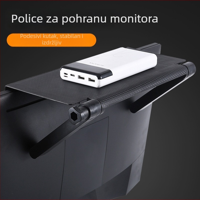 Plastični nosač monitora, 1-slojno stolno skladište, sklopiv, pomični, bez instalacije