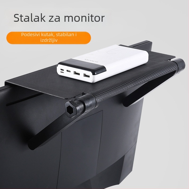 Plastični nosač monitora, 1-slojno stolno skladište, sklopiv, pomični, bez instalacije