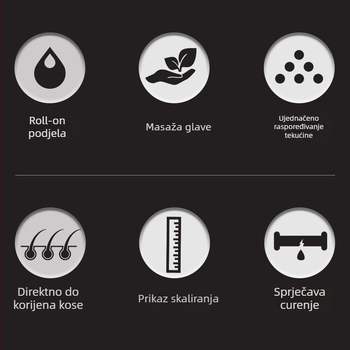 Tekući češalj za skalp s kugličnim masiranjem, CY-555, 23 g