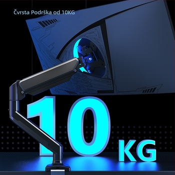 F80 VESA nosač monitora, kantilever dizajn, mehaničko upravljanje, nosivost do 15 kg, moguć zidni montažni