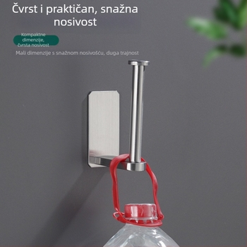 Držač toaletnog papira od nehrđajućeg čelika 304, zidni, samoljepljiv, kvadratni dizajn, Yong Qi