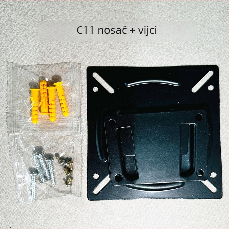 C11 LCD zidni nosač za monitor – Željezna konstrukcija, nosivost 11–15 kg, Zidni nosač, Mehaničko upravljanje
