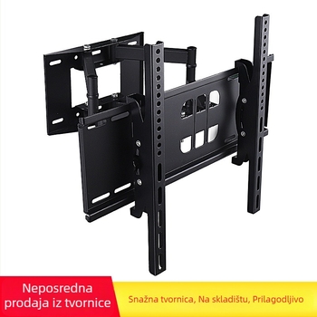 Teleskopni okretni zidni nosač za TV/LCD, metalni okvir, mehaničko upravljanje, nosivost 15 kg+
