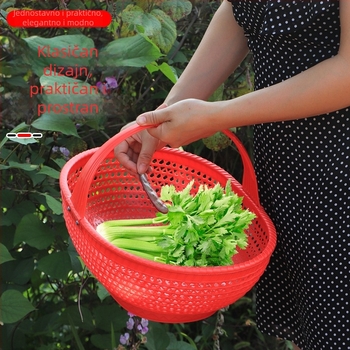 Plastični koš za voće i povrće, model 0-3, suvremen minimalistički stil, za kućnu upotrebu