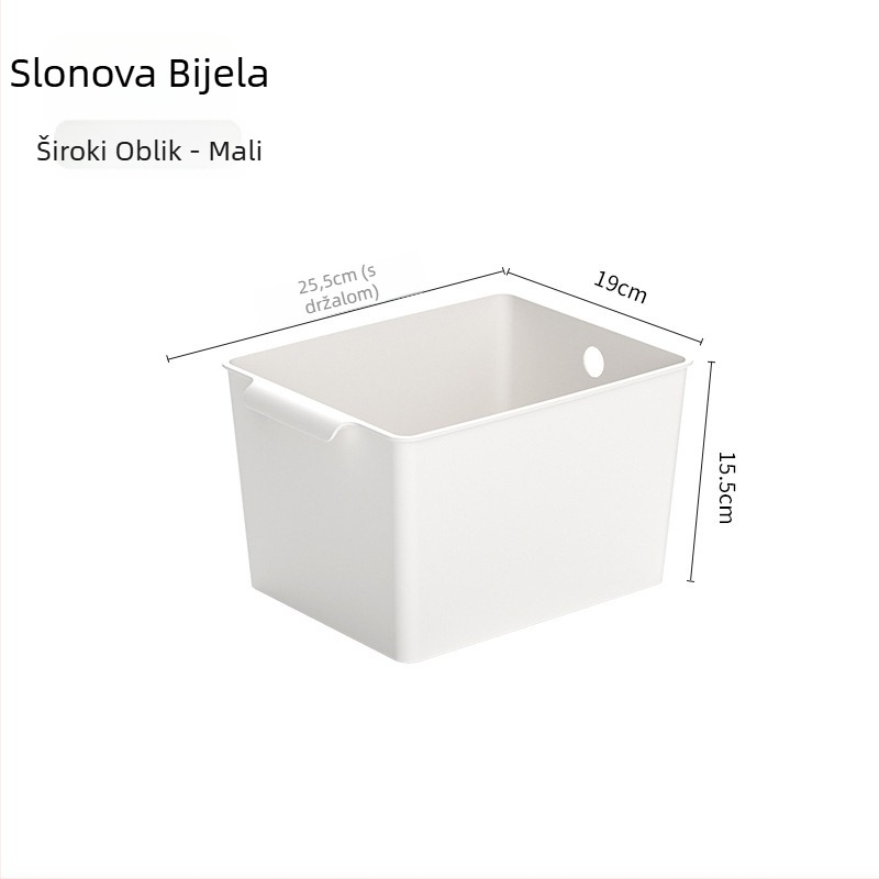 Stolna kutija za pohranu, PP plastika, 18 L, model 1013, bez poklopca, mogućnost slaganja