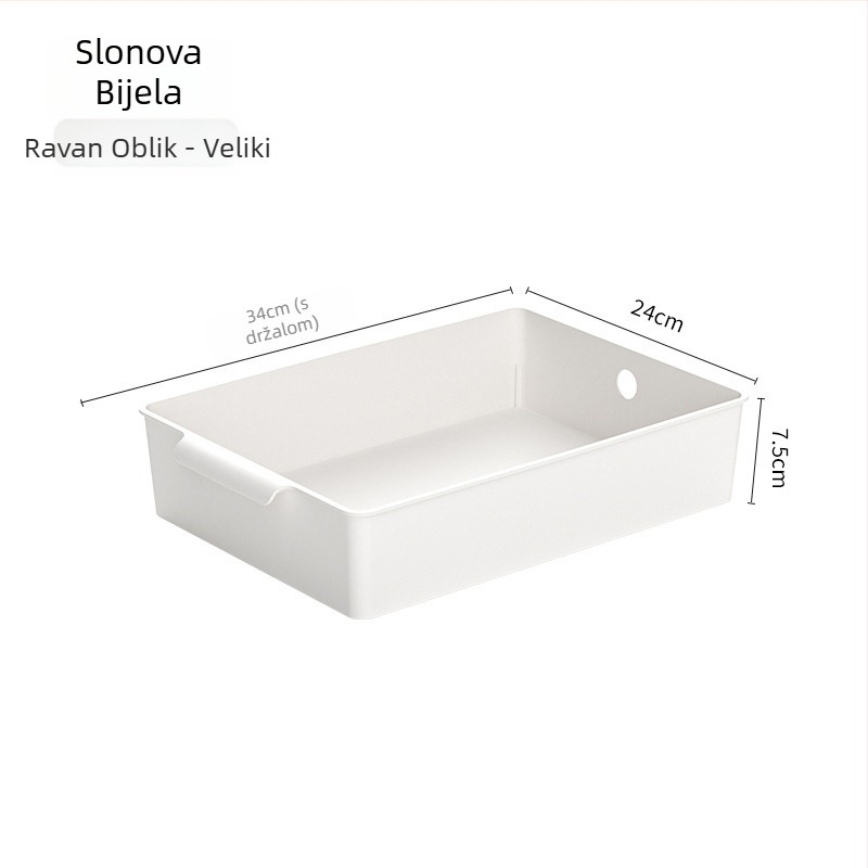 Stolna kutija za pohranu, PP plastika, 18 L, model 1013, bez poklopca, mogućnost slaganja