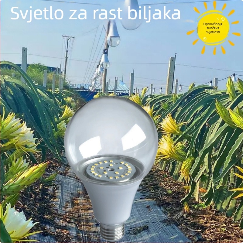 LED lampa za rast biljaka, potpuno spektra, 32 LED, 2015 lm, 220V ulaz, Mullinsen čip, životni vijek 30000 h