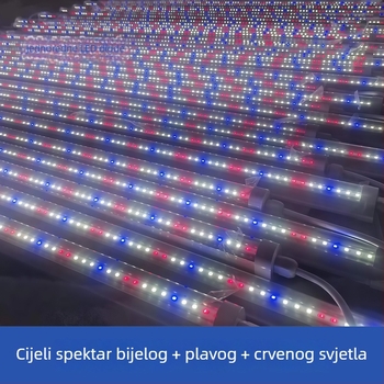 T8 LED svjetlosna lampa za rast biljaka s punim spektrom, model Zyc-1200-20W, LM281B/3030 LED, 120 LED, 4023 lm, IP65